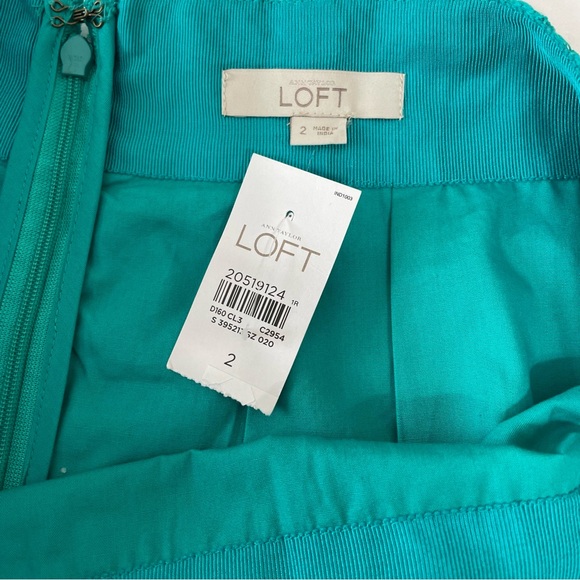 LOFT Green Pencil Skirt Knee-Length Workwear - Picture 5 of 9